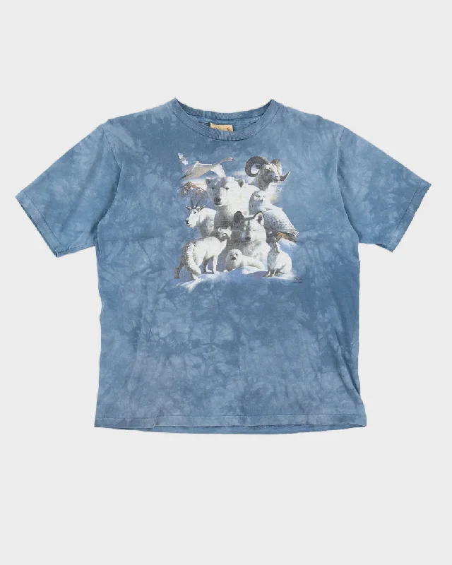 The Mountain Blue Animal Print T-Shirt - M Casual Formal Business