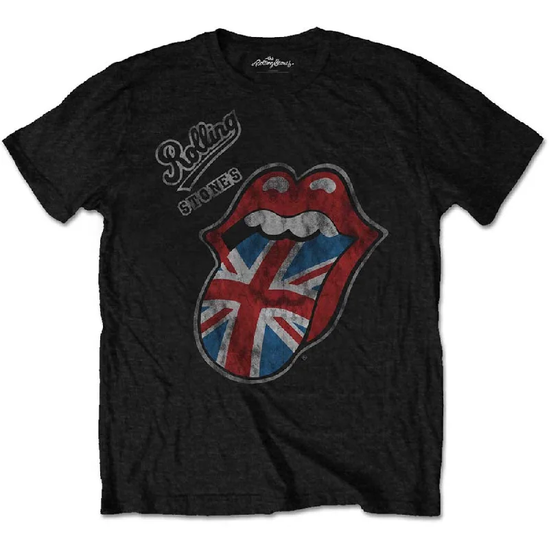 The Rolling Stones | Official Band T-Shirt | Vintage British Tongue (Soft Hand Inks) Casual Formal Business