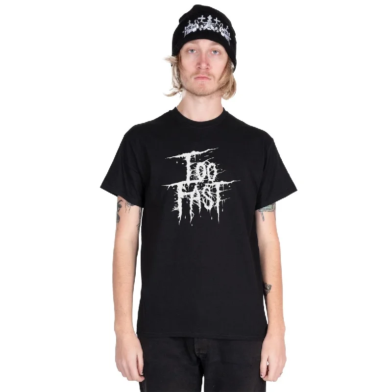 Too Fast Death Metal Logo Unisex T Shirt Relaxed Button-Down Short Shirt