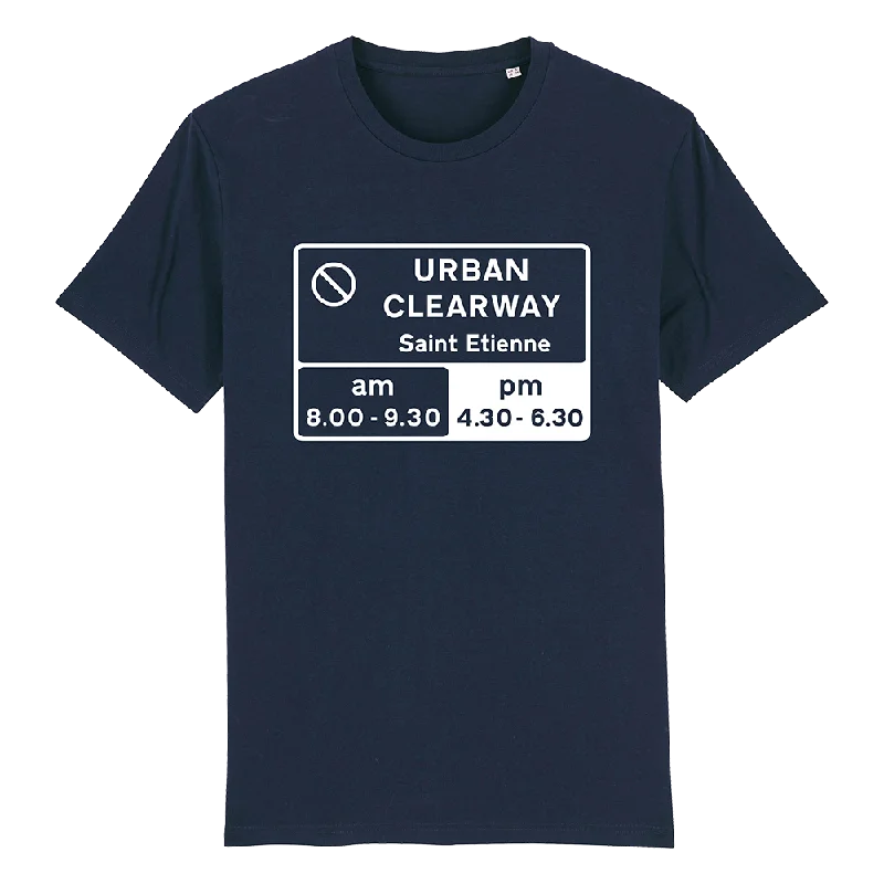 LIMITED EDITION URBAN CLEARWAY NAVY T-SHIRT Mesh Fabric Canvas Fabric Denim Fabric