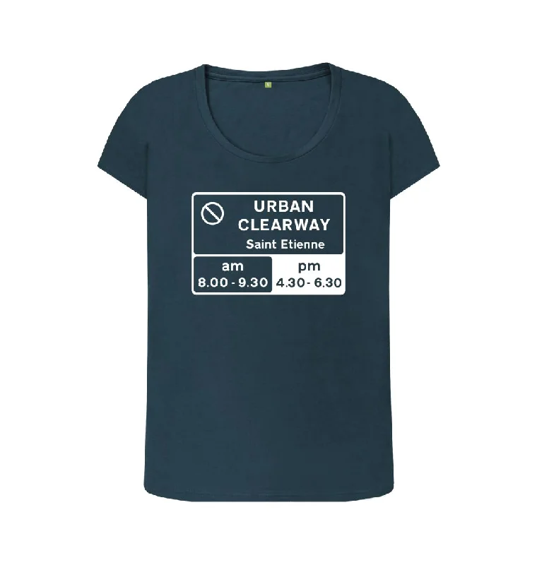 Urban Clearway scoop neck t-shirt Notch Collar Peter Pan Collar Cowl Neck