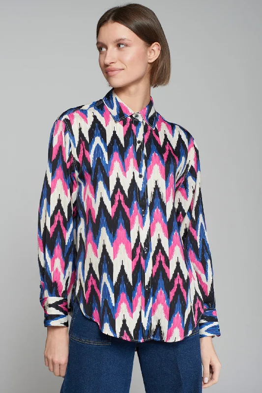 Vilagallo 31819 Ikat Espiga Raso Shirt Cozy Cotton Short Tee