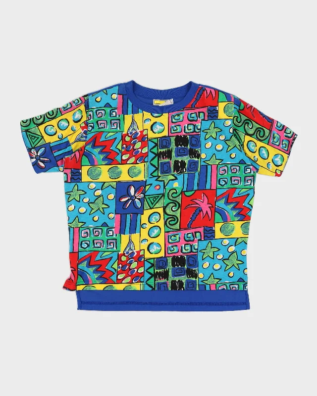 Vintage 90s Traffic Jam Multi Coloured T-Shirt - L Graphic T-Shirt Round Neck Polyester
