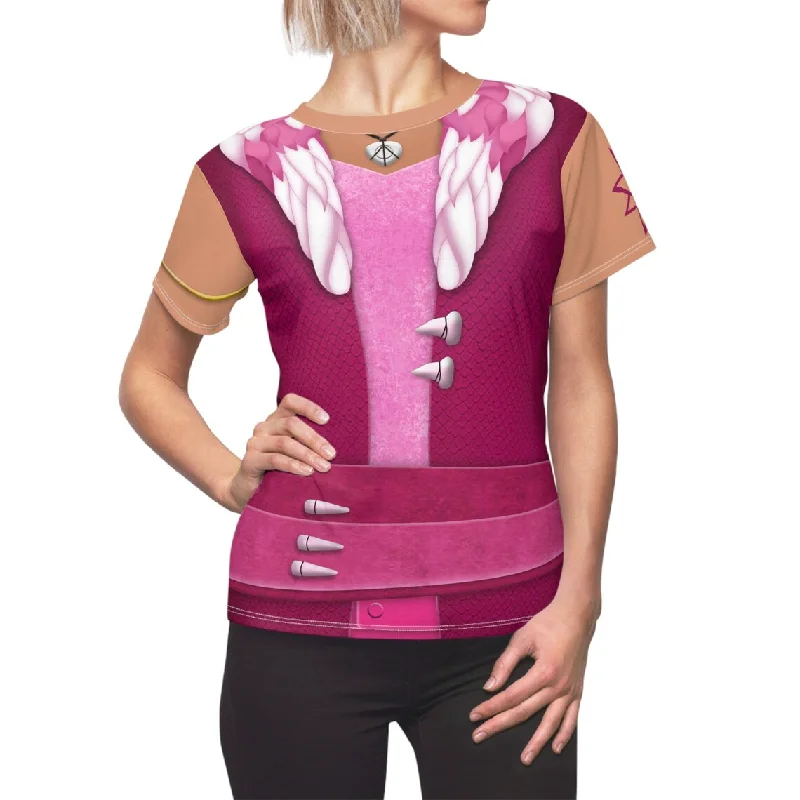 Willa Cheerleader Women's Shirt, Zombies The Re-Animated Series Costume Classic Casual Short Sleeve