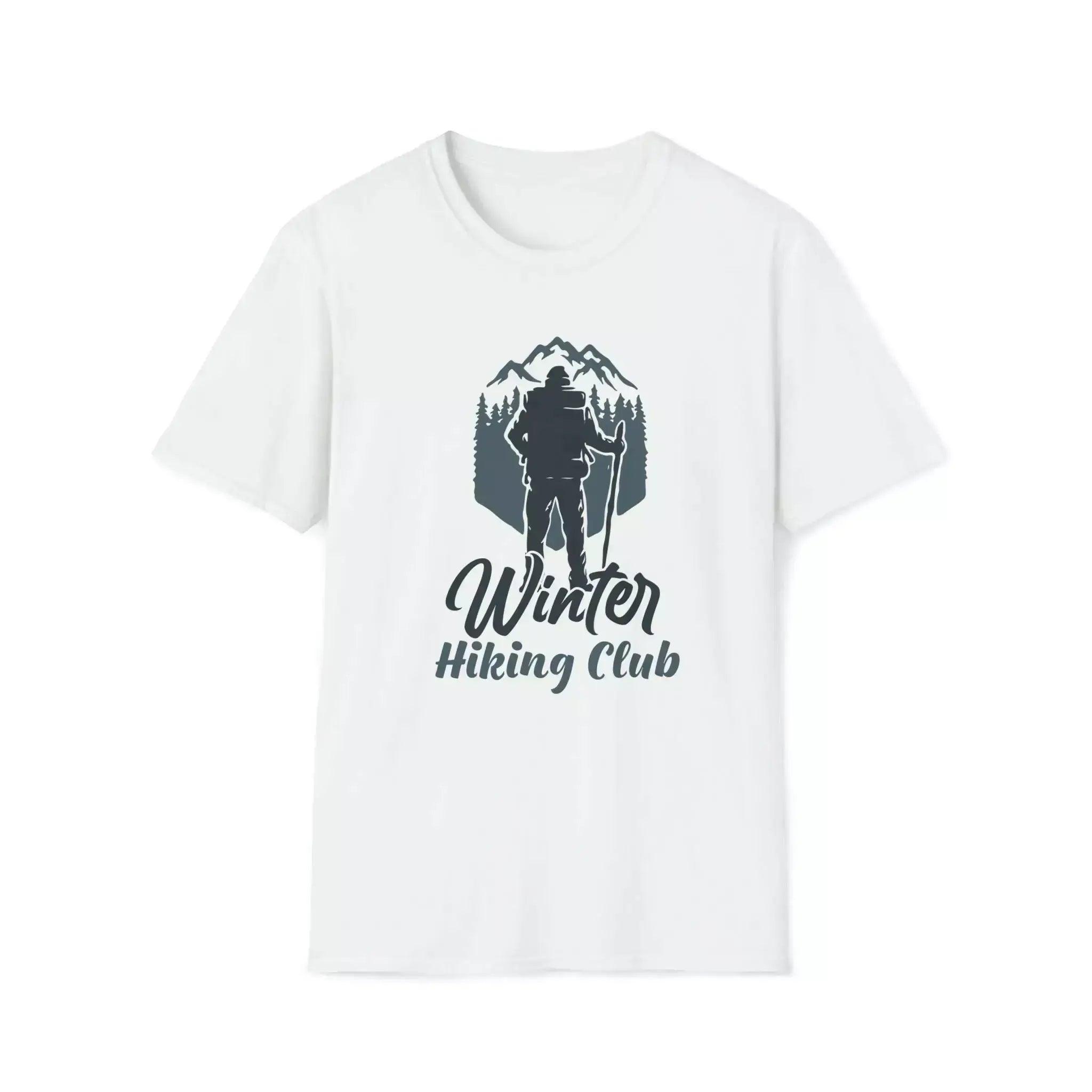 Winter Hiking Club Graphic T-shirt Jersey Fabric Tulle Fabric Batik Fabric