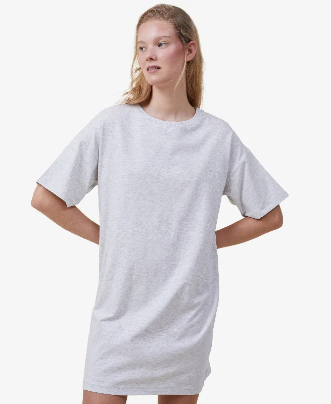 Women's The 91 Classic T-shirt Dress Hooded Caped Shawl Collar
