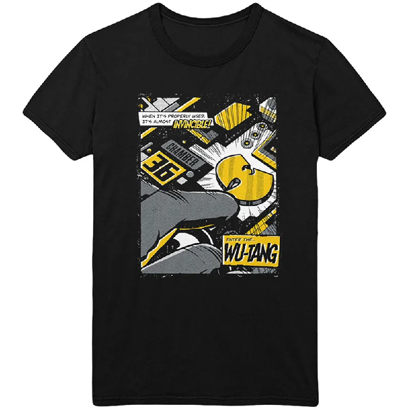 Wu-Tang Clan | Official Band T-Shirt | Invincible Notch Collar Peter Pan Collar Cowl Neck