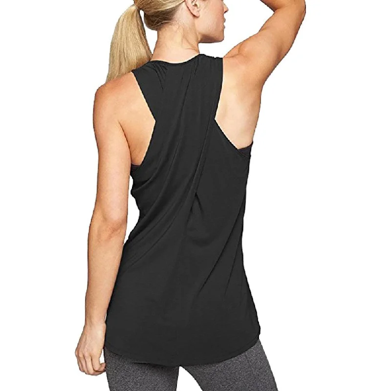 Yoga Shirt Active-Tank-Top Sports-Vest Racerback Gym Fitness Workout Women's Sleeveless Casual Ruffle Short Shirt Yoga Shirt Active-Tank-Top Sports-Vest Racerback Gym Fitness Workout Women's Sleeveless Casual Ruffle Short Shirt
