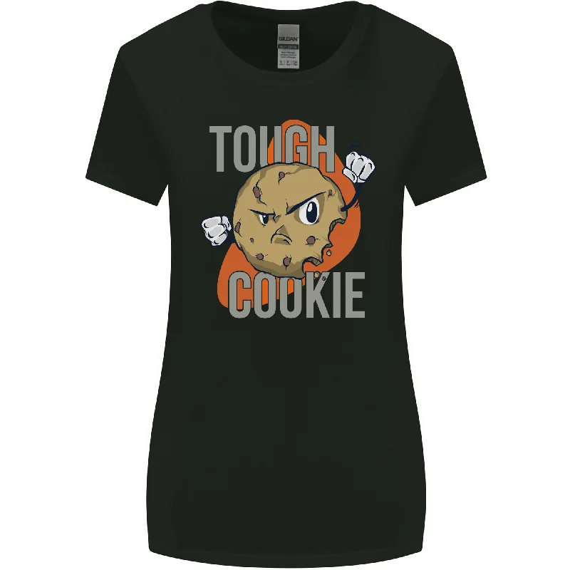 A Tough Cookie Funny MMA Mixed Martial Arts Womens Wider Cut T-Shirt Handmade Hand-knitted Hand-woven