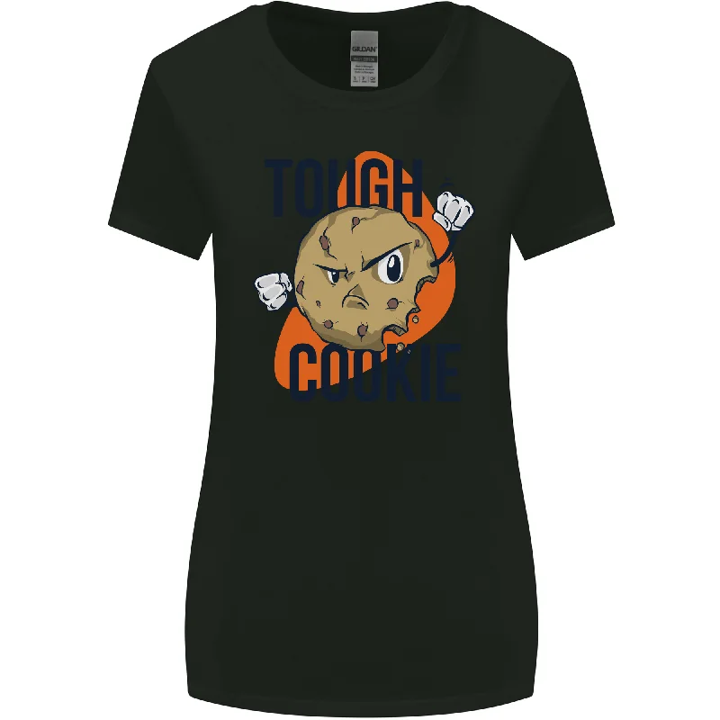 A Tough Cookie MMA Mixed Martial Arts Funny Womens Wider Cut T-Shirt Zippered Front Buttoned Front Snap Front A Tough Cookie MMA Mixed Martial Arts Funny Womens Wider Cut T-Shirt Zippered Front Buttoned Front Snap Front