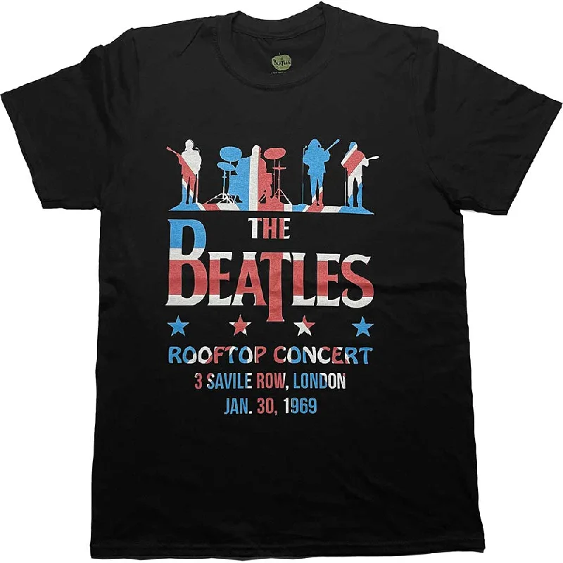 The Beatles | Official Band T-Shirt | Drop T Rooftop Flag Cotton Fabric Linen Fabric Terry Fabric The Beatles | Official Band T-Shirt | Drop T Rooftop Flag Cotton Fabric Linen Fabric Terry Fabric