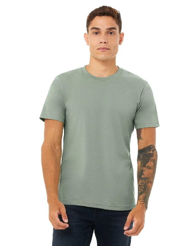 Bella+Canvas Unisex Heather CVC T-Shirt | Heather Sage Fashionable Trendy Casual