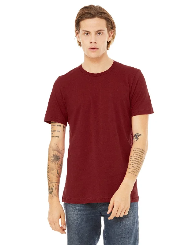 Bella+Canvas Unisex T-Shirt | Cardinal Terry Blend Velvet Blend Canvas Blend