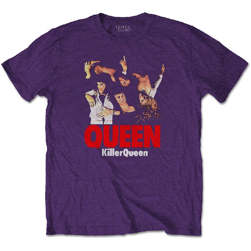 Queen | Official Band T-Shirt | Killer Queen Mesh Canvas Denim