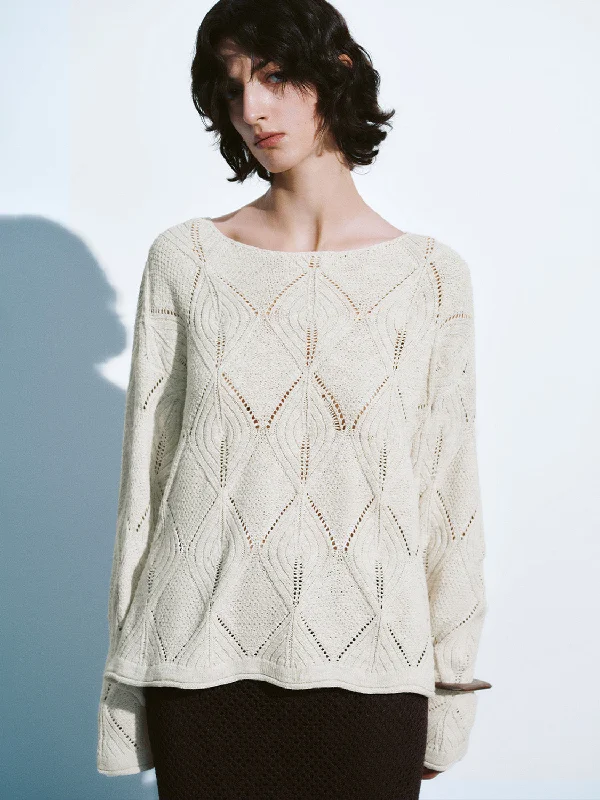 Crew Neck Loose Knitted T-Shirt Oversized T-Shirt Spandex breathable