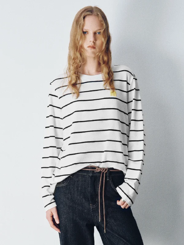 Crew Neck Loose T-Shirt Notch Collar Peter Pan Collar Cowl Neck