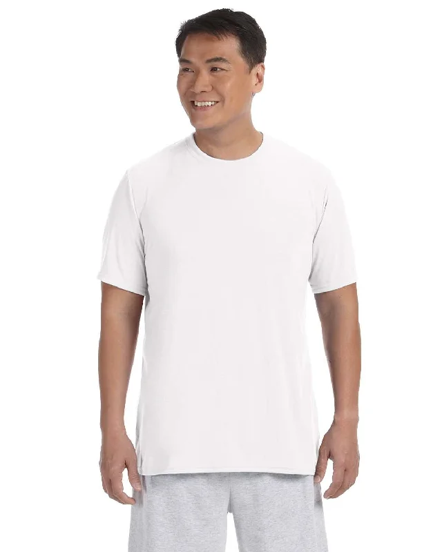 Gildan 4.5 oz. Performance T-Shirt | White Cashmere Blend Cotton Blend Poly Blend