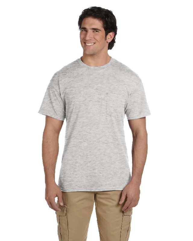Gildan DryBlend 50/50 Pocket T-Shirt | Ash Grey Cashmere Blend Cotton Blend Poly Blend Gildan DryBlend 50/50 Pocket T-Shirt | Ash Grey Cashmere Blend Cotton Blend Poly Blend