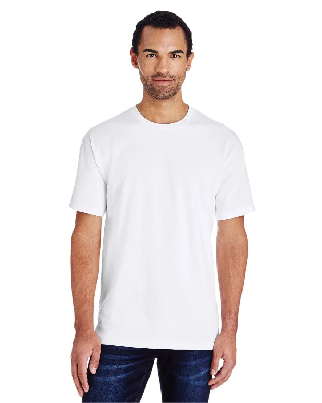 Gildan Hammer Heavyweight T-Shirt | White Collared Crew Neck Turtle Neck