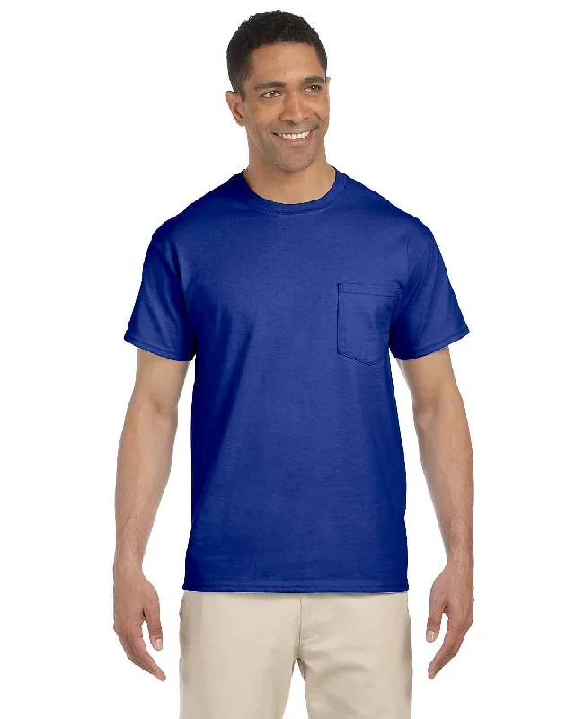 Gildan Ultra Cotton Pocket T-Shirt | Royal Welt Pockets Slit Pockets