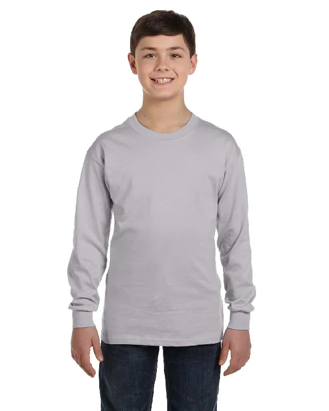 Gildan Youth Heavy Cotton Long Sleeve T-Shirt | Sport Grey Rayon Fabric Velvet Fabric Corduroy Fabric Gildan Youth Heavy Cotton Long Sleeve T-Shirt | Sport Grey Rayon Fabric Velvet Fabric Corduroy Fabric