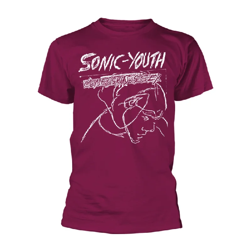 Sonic Youth | Official Band T-shirt | Confusion Is Sex Wool Fabric Cashmere Fabric Tweed Fabric