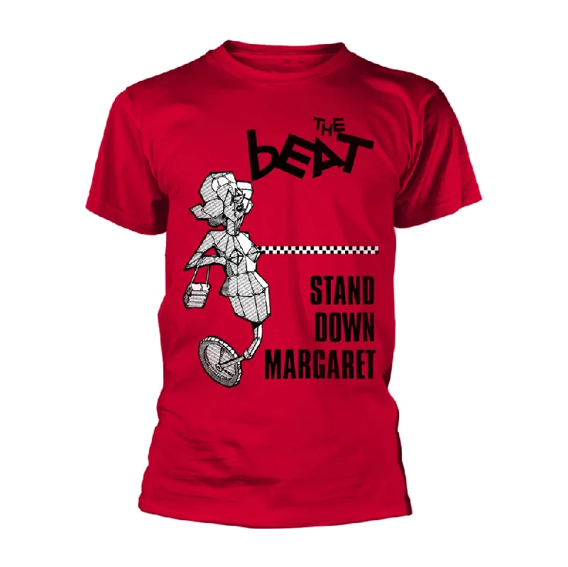 The Beat Unisex T-shirt: Stand Down Margaret Embroidered Appliqued Beaded