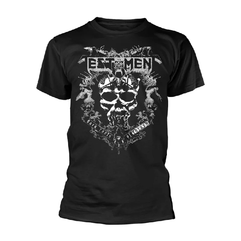 Testament Unisex T-shirt: Dark Roots Of Thrash (back print) Polka Dot Checkered Tartan Testament Unisex T-shirt: Dark Roots Of Thrash (back print) Polka Dot Checkered Tartan