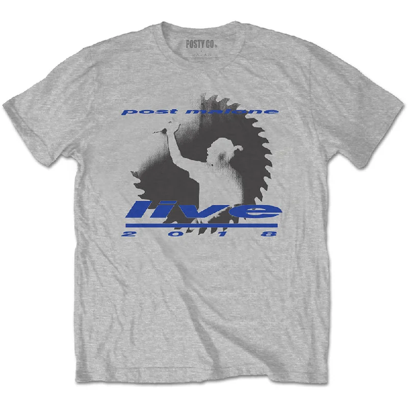 Post Malone | Official Band T-Shirt | Live Saw Chenille Brocade Lace