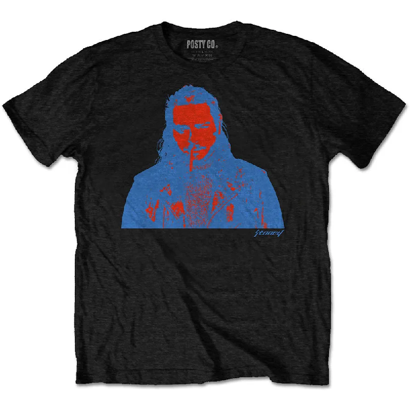 Post Malone | Official Band T-Shirt | Red & Blue Photo Anti-Shrink Durable Soft