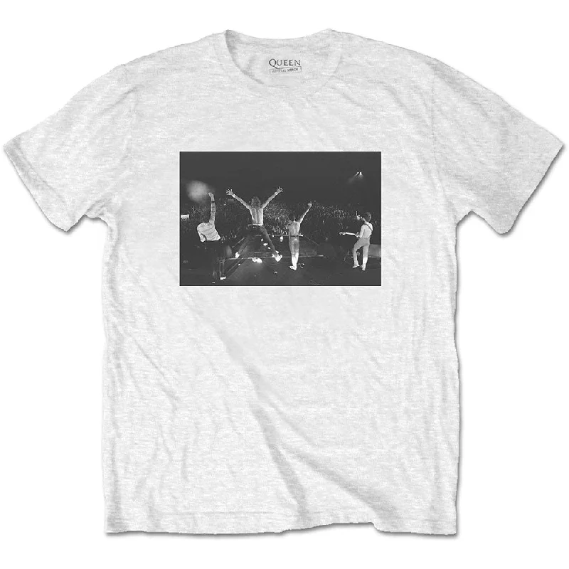 Queen | Official Band T-Shirt | Crowd Shot Cotton Fabric Linen Fabric Terry Fabric