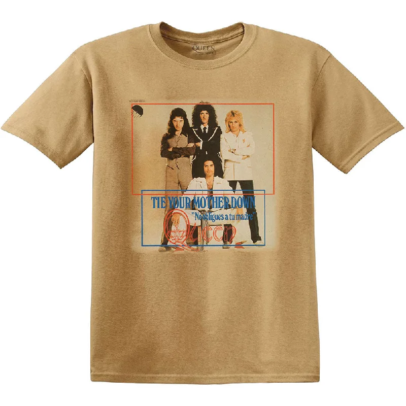 Queen | Official Band T-Shirt | Tie Your Mother Down Houndstooth Herringbone Solid