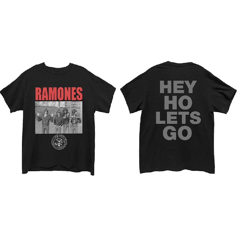 Ramones | Official Band T-Shirt | Cage Photo (Back Print) Knit Fabric Woven Fabric Fleece Fabric Ramones | Official Band T-Shirt | Cage Photo (Back Print) Knit Fabric Woven Fabric Fleece Fabric