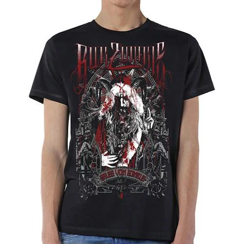 Rob Zombie | Official Band T-Shirt | Krampas Zombie Striped Floral Plaid
