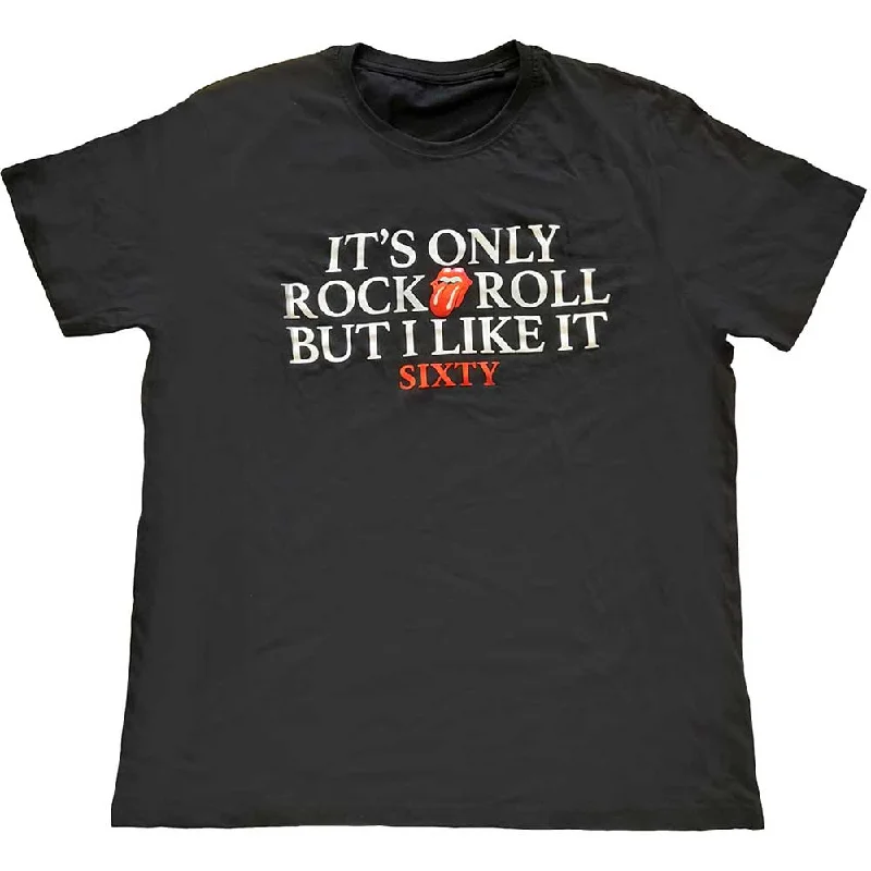 The Rolling Stones | Official Band T-Shirt | Sixty It's only R&R but I like it (Foiled) Faux Fur Fabric Real Fur Fabric Shearling Fabric