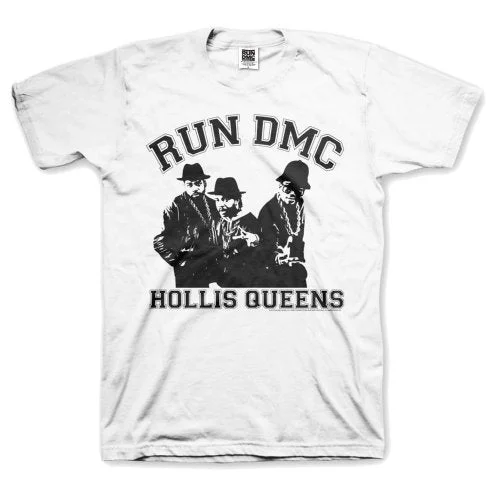 Run DMC | Official Band T-Shirt | Hollis Queen Pose Graphic T-Shirt Round Neck Polyester Run DMC | Official Band T-Shirt | Hollis Queen Pose Graphic T-Shirt Round Neck Polyester