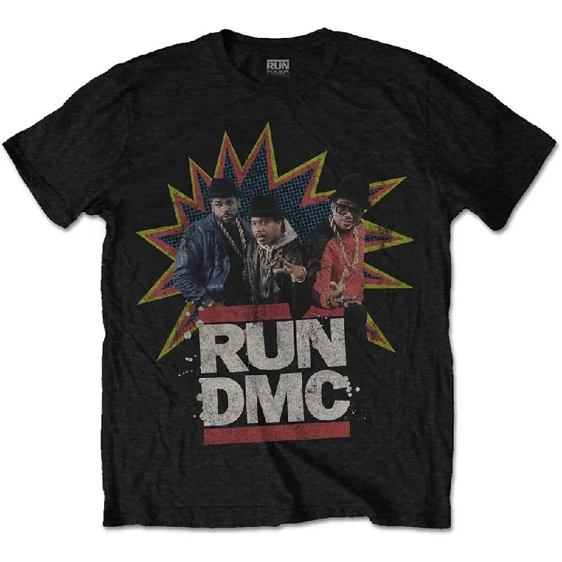 Run DMC | Official Band T-Shirt | POW! Embroidered Appliqued Beaded