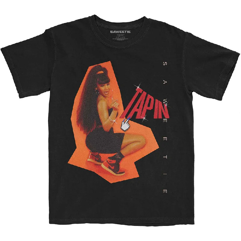 Saweetie | Official Band T-Shirt | Tapin Real Fur Shearling Chenille