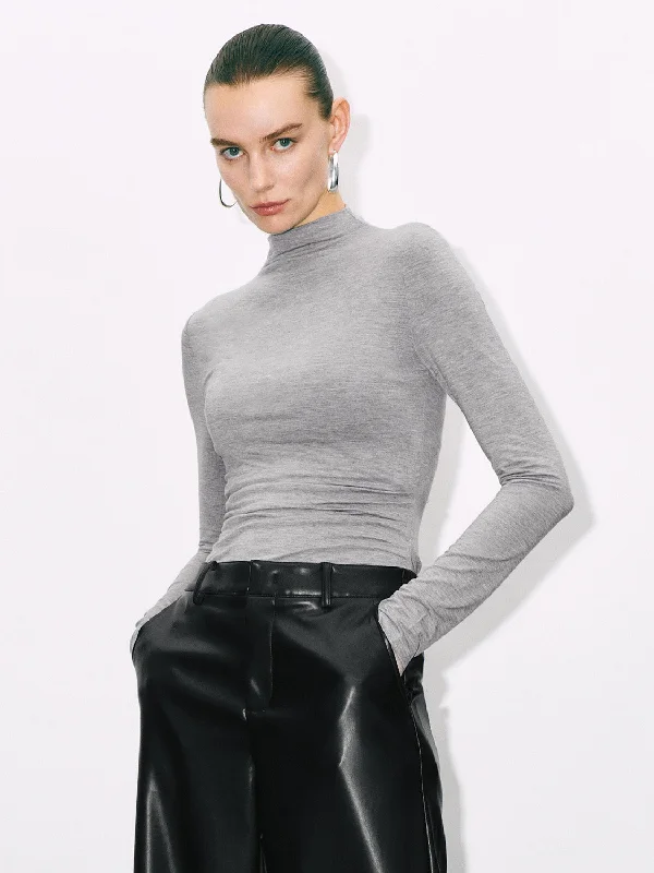 Skinny T-Shirts Thin T-Shirt Open Front Quick Dry