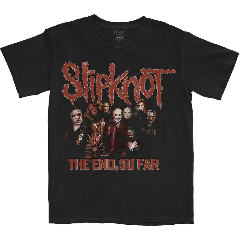 Slipknot | Official Band T-Shirt | The End, So Far Group Photo (Back Print) Beaded Sequined Faux Fur Slipknot | Official Band T-Shirt | The End, So Far Group Photo (Back Print) Beaded Sequined Faux Fur