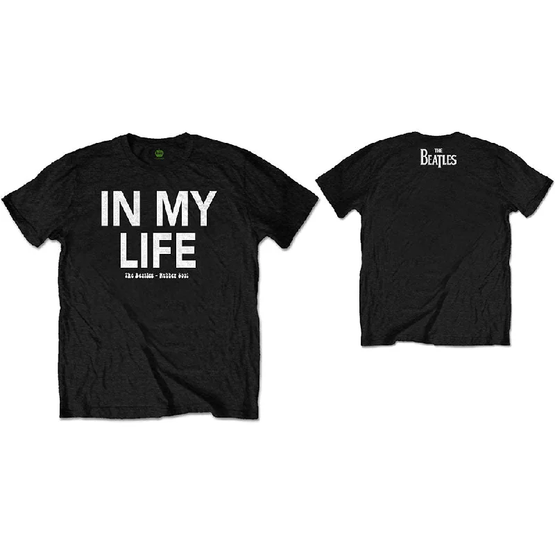 The Beatles | Official Band T-Shirt | In My Life (Back Print) Collared T-Shirt Boat Neck A-Line The Beatles | Official Band T-Shirt | In My Life (Back Print) Collared T-Shirt Boat Neck A-Line