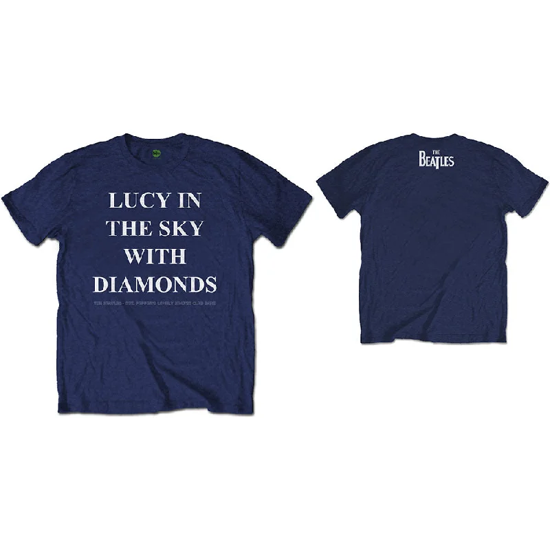 The Beatles | Official Band T-Shirt | Lucy in the sky with diamonds (Back Print) Welt Pockets Slit Pockets The Beatles | Official Band T-Shirt | Lucy in the sky with diamonds (Back Print) Welt Pockets Slit Pockets