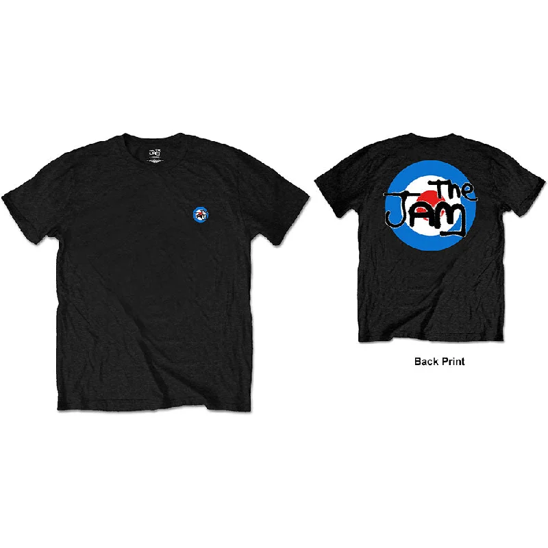 The Jam | Official Band T-Shirt | Target Logo (Back Print) Fleece Fabric Down Fabric Feather Fabric
