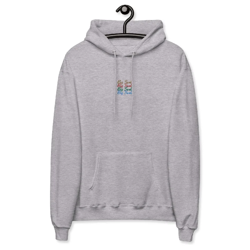 Big Swell | Embroidered hoodie Hoodie with Thumb Holes Functional Cozy