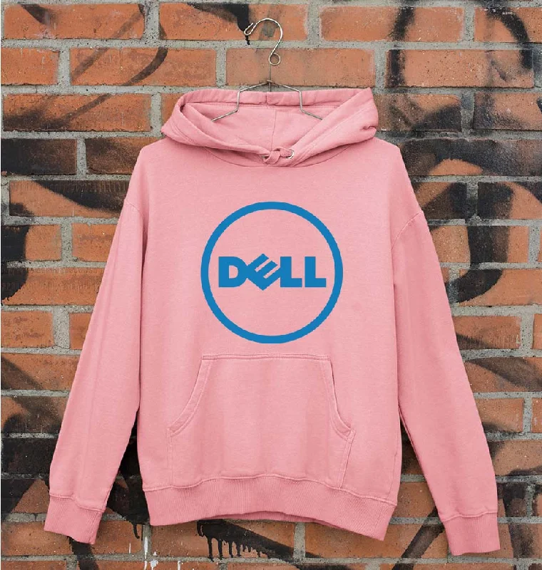 Dell Unisex Hoodie for Men/Women Hoodie with Button Placket Classic Preppy