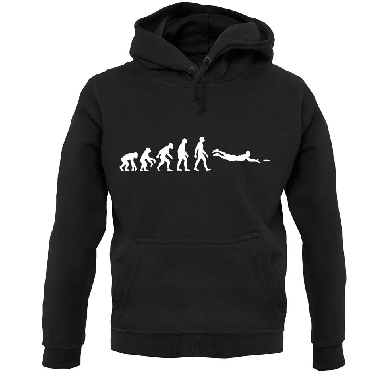 Evolution Of Man Frisbee Unisex Hoodie Hoodie with Patch Decorative Personalized