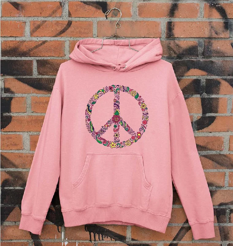 Floral Peace Unisex Hoodie for Men/Women Hoodie with Oversized Fit Loose Comfortable