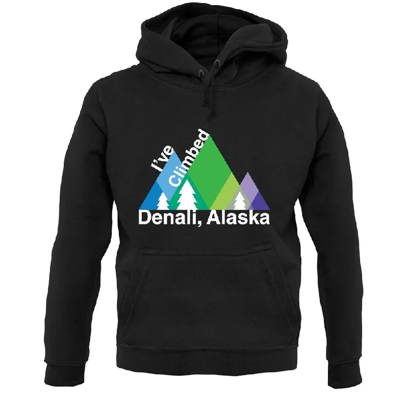 I'Ve Climbed Denali, Alaska Unisex Hoodie Hoodie with Double Zipper Versatile Adjustable