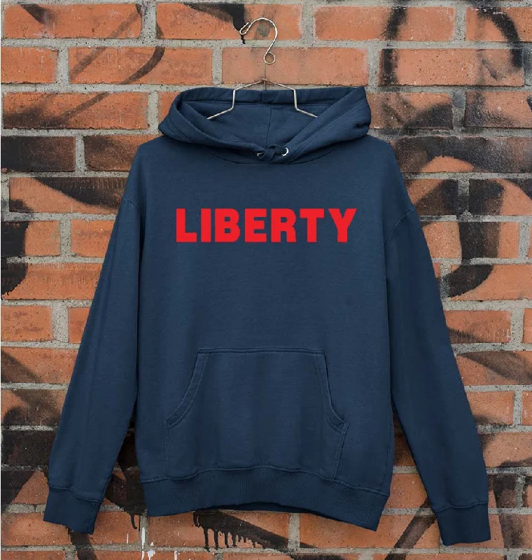 Liberty Unisex Hoodie for Men/Women Hoodie with Metallic Shiny Futuristic