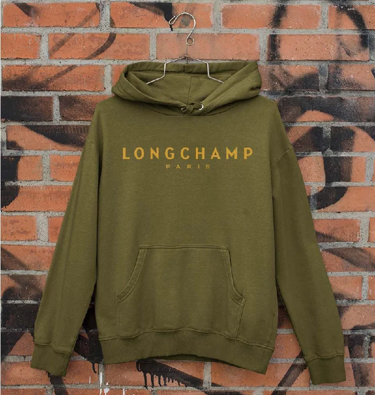 Longchamp Unisex Hoodie for Men/Women Hoodie with Applique Textured Unique